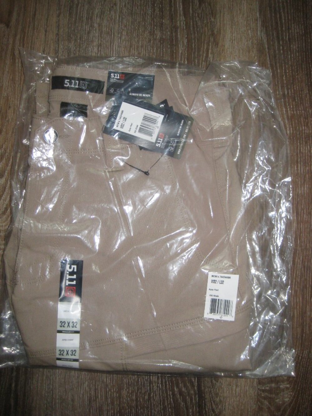 5.11 Men’s Regular Fit Stretch APEX® Cargo Pant Khaki 32 X 32